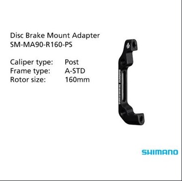 ADAPTADOR DE CALIPER 160 SHIMANO MA90 R160