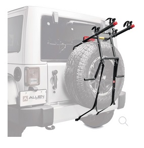 PORTA BICICLETA PARA JEEP ANCLAJE A LA RUEDA PARA 2 BICICLETAS